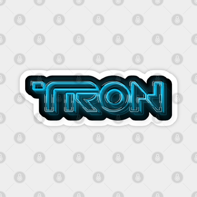 Tron Legacy 3D Sticker by RetroZest